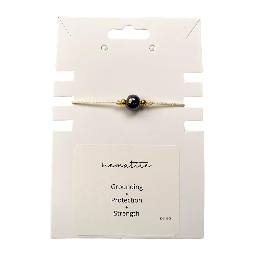 VIE Single Bead Wristlet, Hematite