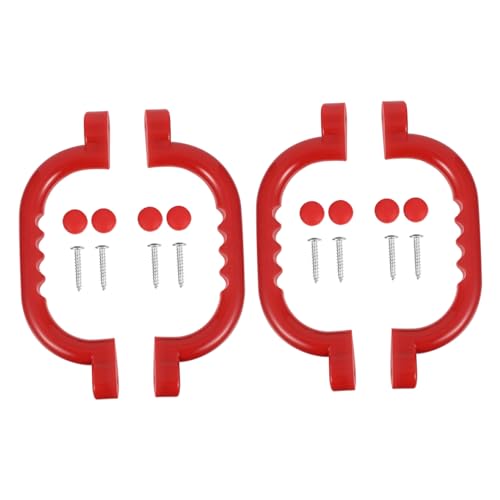 Gogogmee 1Set Safety Handles for Playground Heavy Duty Non Skid Grip with Parts Durable Grab Handle Kit for Swing and Outdoor Play Equipment