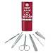 The Flash Keep Calm and Call Stainless Steel Manicure Pedicure Grooming Beauty Care Travel Kit