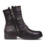 Vintage Dunkelbraun Retro Chukka-Stiefel für Reißverschluss mid-calf Motorrad Casual Leder Kleid Stiefel für Männer Mode CD-5008-8-H-Vintage-DE-R – Bild 4