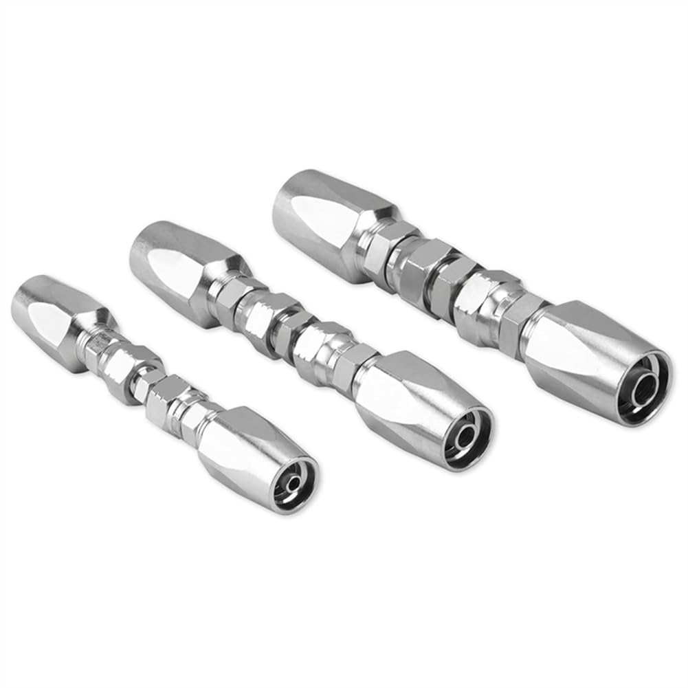 4-częściowy zestaw armatury hydraulicznej, zestaw armatury wielokrotnego użytku do węży hydraulicznych, 1/2, 3/8, 1/4