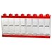 Produktbild Room Copenhagen Lego Vitrine für 16 Minifiguren, stapelbarer Behälter für Wand oder Schreibtisch, rot, One Size
