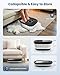 COMFIER Collapsible Foot Spa Bath Massager with Heat, Pedicure Foot Spa with Bubbles, Red Light, Pumice Stone and Shiatsu Massage Rollers, Heated Bath Spa for Relaxation and Stress Relief (Black)