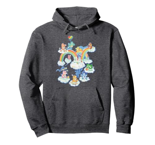 Image of Care Bears Kingdom Of Caring Vintage Rainbow City Group Shot Pullover Hoodie