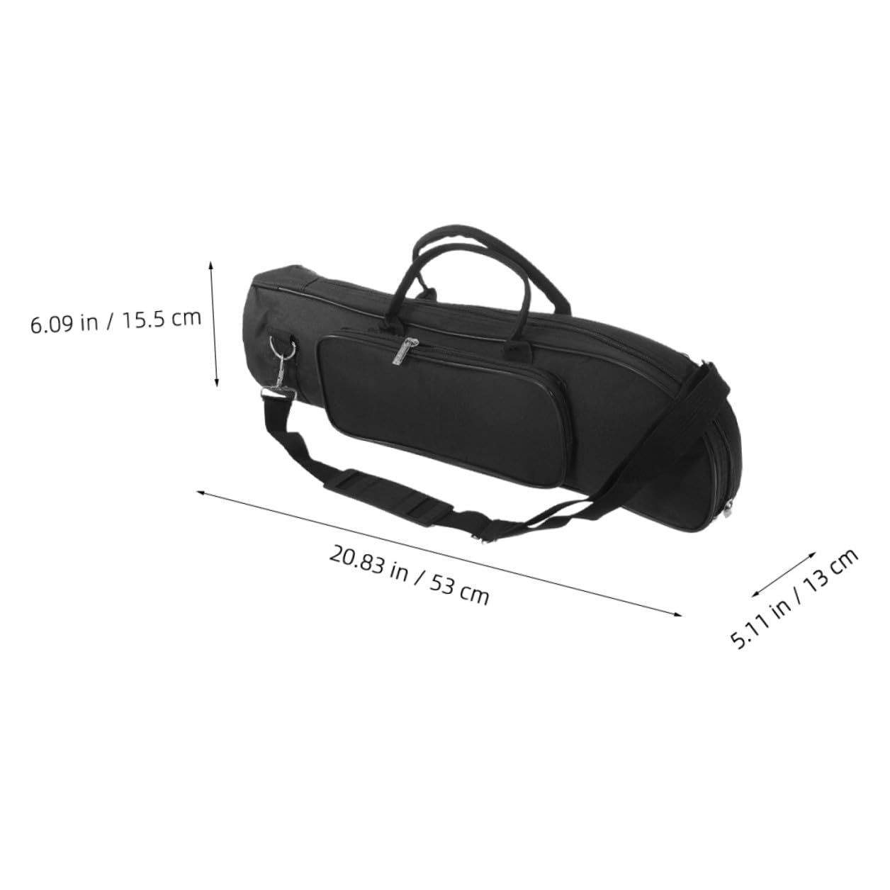 Funda Para Trompeta Pequeña, Bolso De Mano Tela Oxford Acolchada, Estuche Resistente Al Desgaste Para Músicos Jóvenes, Correa De Hombro y Compartimentos De Almacenamiento