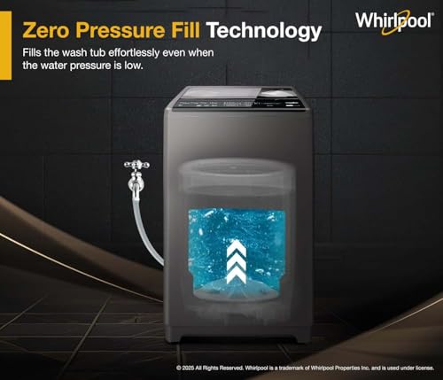 Image of Whirlpool 6 kg Magic Clean 5 Star and Digital Display Fully Automatic Top Load Washing Machine Grey (MAGIC CLEAN 6.0 GENX GREY 5YrMW