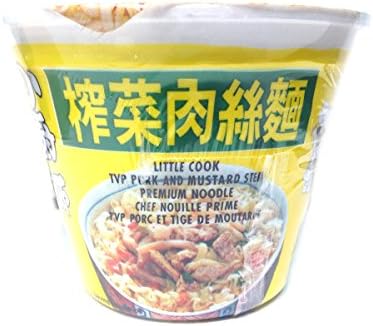 Premium Noodle Cup (Tvp Pork and Mustard Stew) - 6.0oz (Pack of 1)