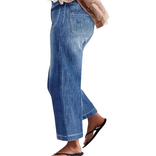 Plus Size Straight Leg Jeans for Women Work Jeans for Women Womens Wide Leg Jean High Waisted Sidefeel Jean Baggy2