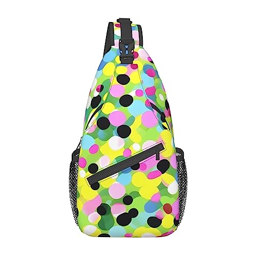Sac à dos sling Twister à pois pour soulager vos épaules et sécuriser vos affaires