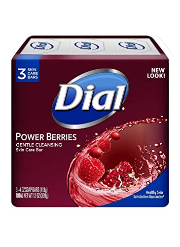 Dial Glycerin Soap Bars with Power Berries, Raspberry, Pomegranate, Cranberry, 12 Oz image 4