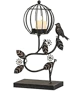 Adeco Decorative Table Candle Lanterns, Outdoor Lanterns Rustic Home Decor for Garden, Patio