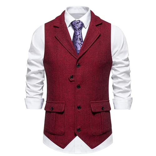 Gilet en tweed homme à chevrons fini les looks ternes en soirée