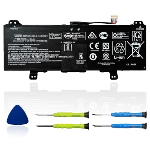 OUWEE 47.3Wh GB02XL Laptop Battery Compatible with HP ChromeBook 14-DB0051CL X360 11 G2 EE 11A G6 G8 EE Series Notebook HSTNN-UB7M -DB7X HSTNN-IB8W L42550-271 L42550-541 917725-855 L42583-005