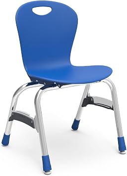 Virco ZU415 ZUMA Classroom Chair 15" Seat Height Set of 5 - Blue