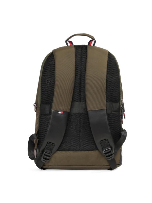 Image of Tommy Hilfiger Laptop Backpack Copter | Backpack for School, College and work | Water-Resistant | Fits 14-inch Laptop | Trolley Holder & 1-Year Warranty | 20L Capacity