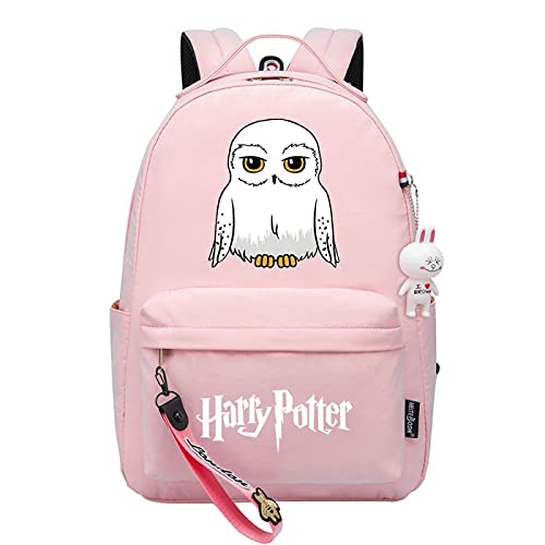 MMZ Sac à dos hibou imperméable adolescent mode Harry P sac d'école rose cadeau de Poudlard （#1）