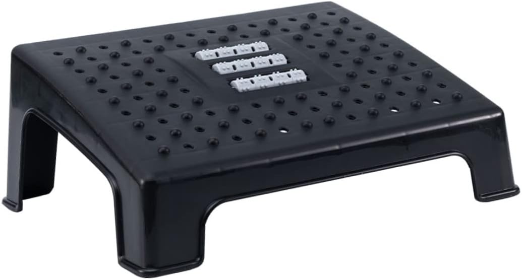 NUOBESTY 1pc Foot Massage Stool Stylish Ergonomic Footrest for Office Use Under Desk Footstool for Comfort and Support Non- Design for