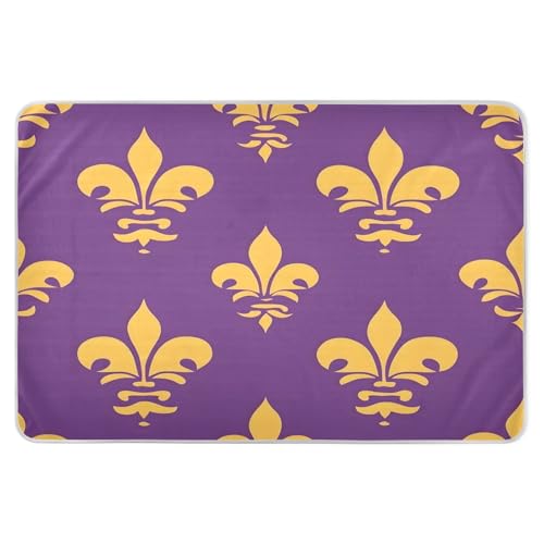 BOESI Graffiti Mardi Gras Logo Pattern Waterproof Pads for Bedwetting and Incontinence, Reusable Pads, Reusable Diaper Pads for Bed, Sofa, Travel