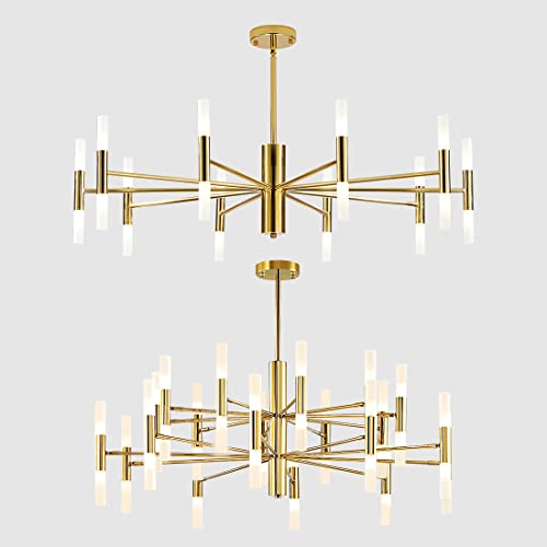 Bokt Post Modern Lighting 20-Light Living Room Chandelier 40-Lights Adjustable Hanging Pendant Lamp #TOP14