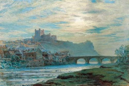 Art Mural Vue sur le château de Richmond Impression Tableaux Poster Graffiti 60x90cm