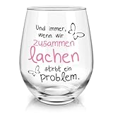 Joymaking Weinglas Freundschaft Geschenke, Beste Freundin Geschenke Geburtstag Weihnachten 520ml