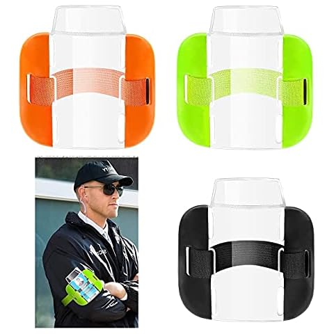 Arm Badge Holders with Adjustable Strap , ID/SIA License Badge Holder for Emergency Workers, Security Staff, Doorman,3Pcs Cover