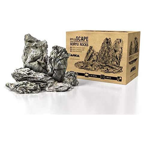 ARKA Aquatics - myScape-Rocks Seiryu | Natur Aquarium Steine. Dekosteine für Süßwasser Aquarium und Terrarium. Ideal zu bepflanzen. Für einzigartige Aquascapes.| Inhalt: 5 kg Cover