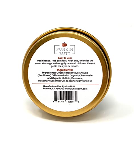 Image of Punkin Butt Baby Chest Rub with Rosemary | All Natural with Organic Chamomile and Mullein Safe for Infants | 2 oz