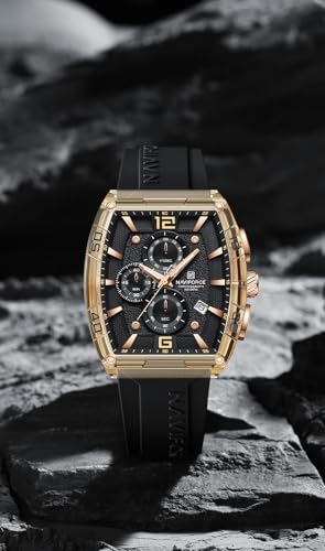 Image of NAVIFORCE NF6101 Multifunctional Chronograph dial with Silicon Strap Analog Watch