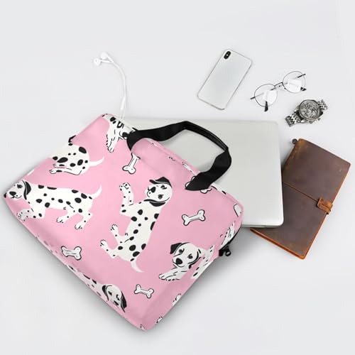 Bolso maletín para laptop con patrón huesos dálmata 13-15.6 pulgadas miniatura 7