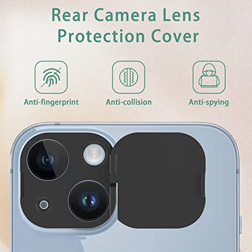 EYSOFT Phone Camera Lens Cover Compatible for iPhone 14/iPhone 14 Plus,Camera Lens Protector to Protect Privacy and Security,Strong Adhesive Black by EYSOFT - Image 5
