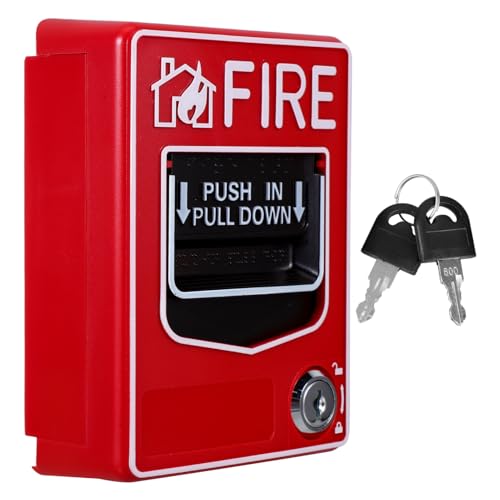 Tofficu Pulsante Allarme Antincendio Con Pulsante Emergenza e Ripristino Manuale Interruttore Arresto Emergenza Per Attivazione Rapida e Sicurezza