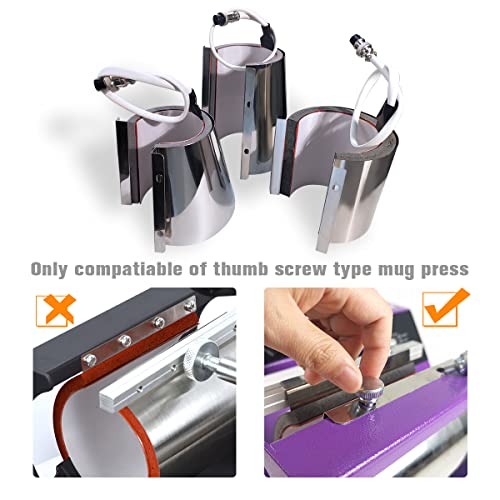 Bettersub Mug Cup Press Heating Transfer Attachment Silica Gel 110V For Heat Press Machine Transfer Sublimation Cylindrical 11Oz #TOP3