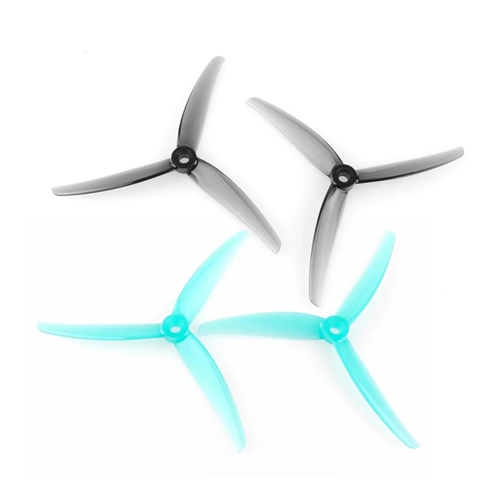 Universale 2 a 3 pezzi 5.1 pollici Eliche PC .1x4x3 CW CCW per drone (2 paia grigio)