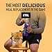 CTRL Meal Replacement Shake with Real Cereal Pieces – Cinnamon Toast - 15 Servings Packed with Essential Nutrients, Including 23g of Protein, 8 Grams of Fiber, 22 Vitamins and Minerals & Only 1g Sugar
