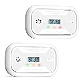 [Speicher für CO-Spitzenkonzentration] Der LCD-Anzeige zeichnet automatisch die Kohlenmonoxid-Spitzenwerte auf und speichert sie, so dass Sie anhand der aufgezeichneten Spikes feststellen können, ob ein Alarm in Ihrer Abwesenheit ausgelöst wurde.