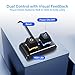 SinLoon Case Accessories External PC/ATX Switch with RGB LED & HDD Activity Light - 2M/6.5FT Desktop Power Button for Motherboard (Power/Reset), DIY PC Construction (Metal Housing)