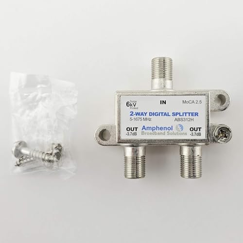 Amphenol Digital Coaxial Splitter MoCA 2.5 (2 Way) ABS3...