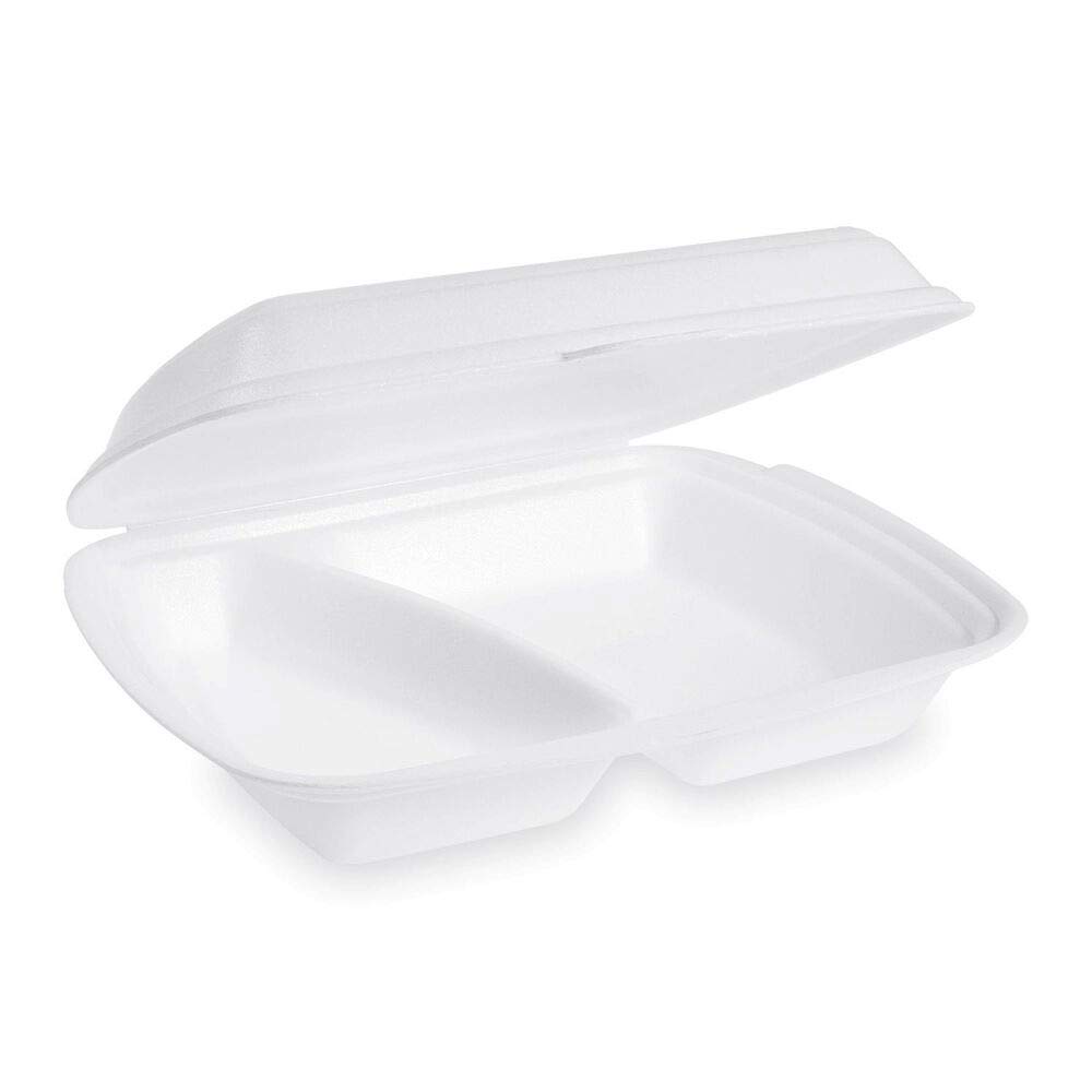 250 Menüboxen Klappboxen 240x207x69mm geschäumt 2-geteilt