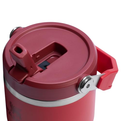 STANLEY IceFlow 2.0 Flip Straw Tumbler with Handle 20 oz | Twist On Lid and Flip Up Straw | Leakproof Water Bottle | Insulated Stainless Steel | BPA-Free | Chili Red