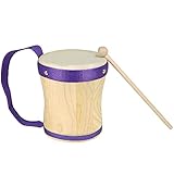 Jorzer Hölzerne Leder indische Trommel Hand Tamburin mit strumsticks Folk Percussion Instruments pädagogische Handtrommel für Erwachsene Kinder