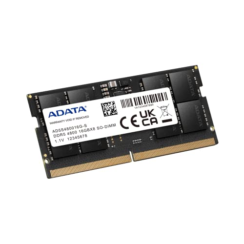 Image of ADATA Premier 8GB (1x8GB) DDR5 4800MHz CL40 PC5-38400 262-Pin SODIMM Memory RAM Single Pack(AD5S48008G-S