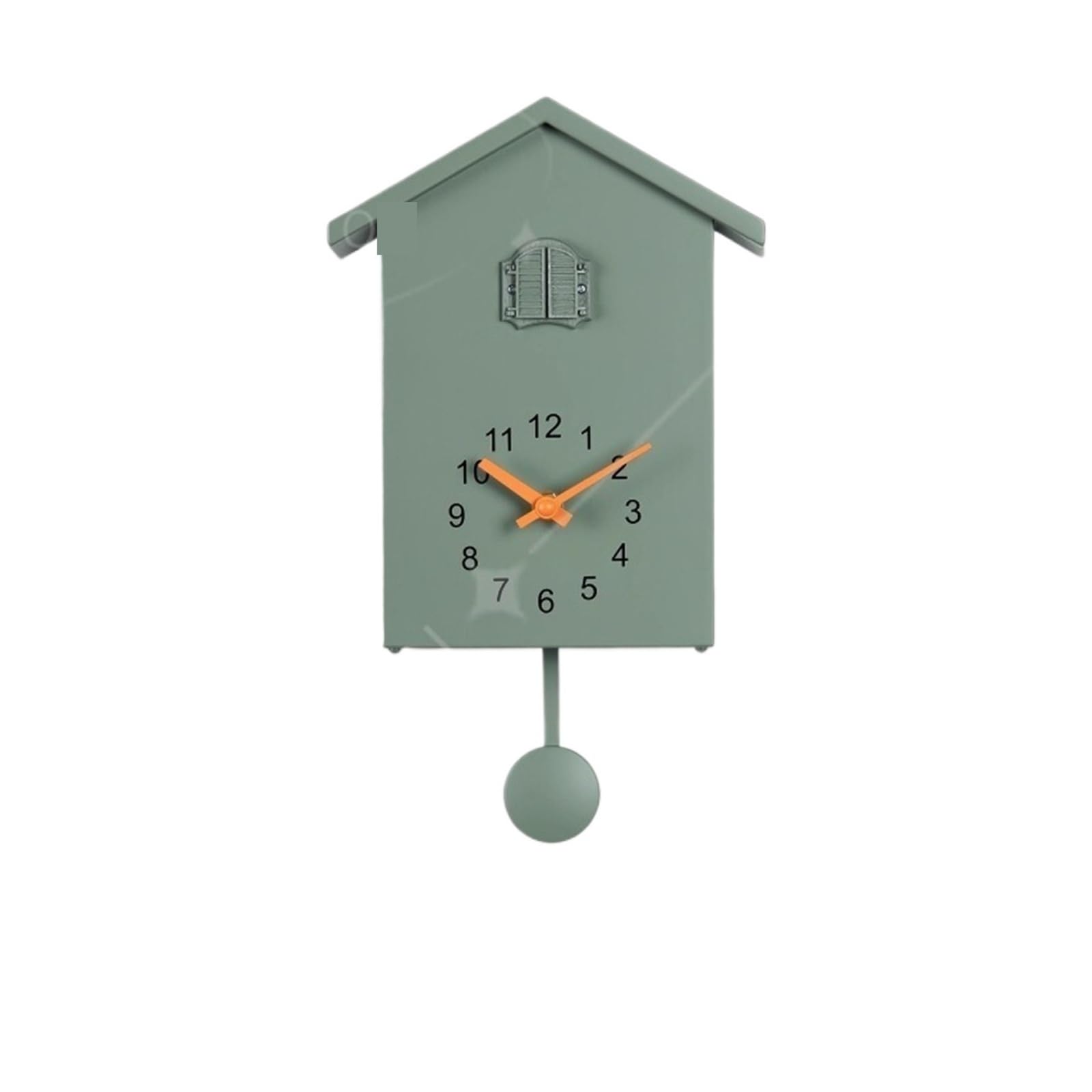 GOXQIT 1 Pcs Cuckoo Clock For Living Room Home Decoration Time Telling Bird Wall For Living Room(Dark Green)