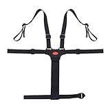 Material: Nylon Cinturón Negro Segura Del Bebé De 5 Puntos Para Silla De Paseo Arnés Correa Cochecito De Niño Con Errores