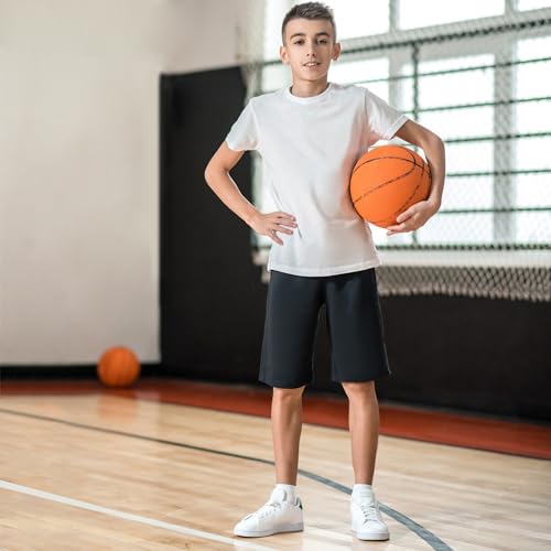 BIG ELEPHANT Meninos Shorts, Shorts Esportivos Com Bolsos E Cordão Para Crianças De 3 A 16 Anos