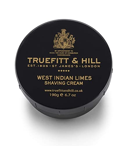Truefitt & Hill Shaving Cream Bowl - West Indian Limes | Smooth Glide For Incredibly Close, Yet Comfortable Hydrating Shave, 6.7 Ounces #TOP1