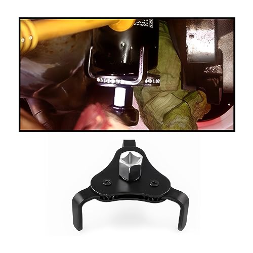 JNNJ Chiavi per Il Filtro Olio, Chiave per Filtro Olio 3 Ganasce, Chiave Filtri Dell'olio Attrezzo per Rimozione a 3 Griffe Strumento, Chiave Filtro Olio 53mm-108mm Di Diametro(Bianco)