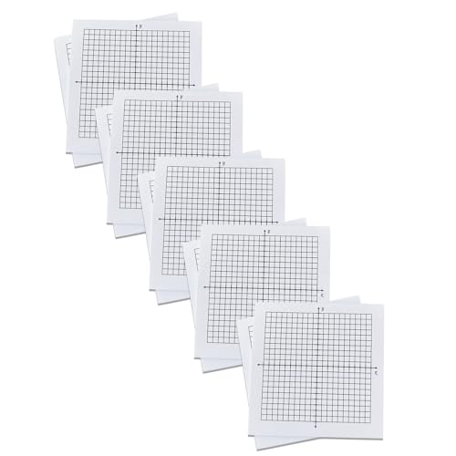 12 Pads Graph Paper Sticky Notes - 300 Sheets Lined Mini Graph Sticky Notes 3x3 in, Super Adhesive Math Chart Paper X Y axis 20×20 Grids