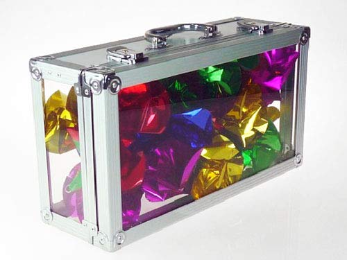 Tour de magie Glassy Briefcase mallette transparente pour spectacle de close-up
