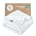 Bare Home Microplush Fleece Blanket - Full/Queen - Ultra-Soft Velvet - Luxurious Fuzzy Fleece Fur - Cozy Lightweight - Easy Care - All Season Premium Bed Blanket (Full/Queen, White)